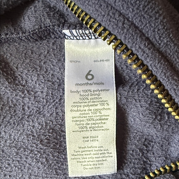 Cozy Navy Kids Hoodie with ears - Picture 5 of 5